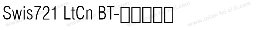 Swis721 LtCn BT字体转换
